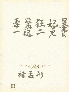 毒医狂妃暴君娶一送二免费阅读全文封面