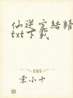 仙逆完结精校版txt下载封面