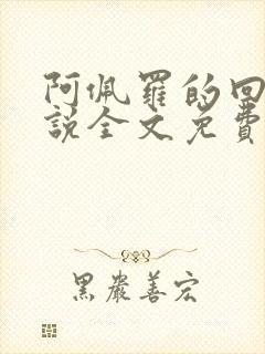 阿佩罗的回忆小说全文免费阅读