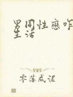 男同性恋咋过性生活封面