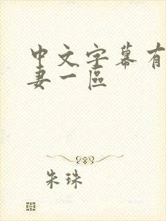 中文字幕有码人妻一区