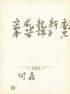 宋威龙新剧《韶华若锦》免费观看全集