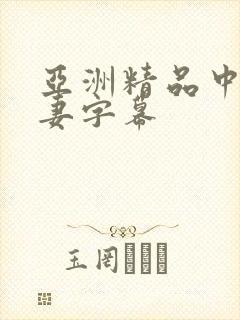 亚洲精品中文人妻字幕