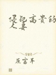 侵犯高贵的美丽人妻