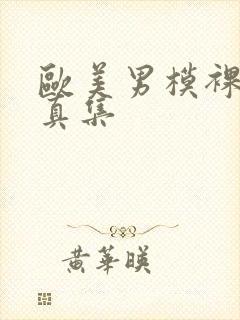 欧美男模裸体写真集