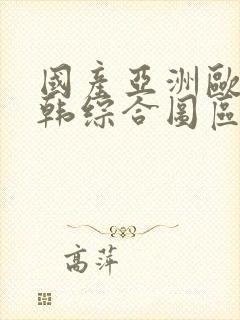 国产亚洲欧美日韩综合图区