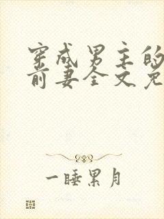 穿成男主的炮灰前妻全文免费阅读