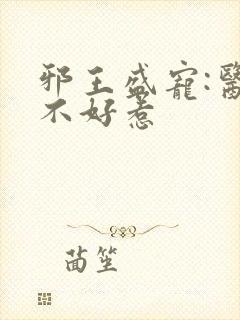 邪王盛宠:医妃不好惹