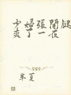 少妇张开腿让我爽了一夜