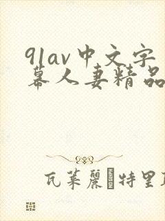 91av中文字幕人妻精品