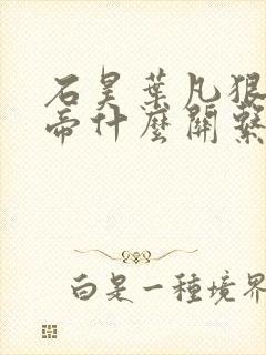 石昊叶凡狠人大帝什么关系封面