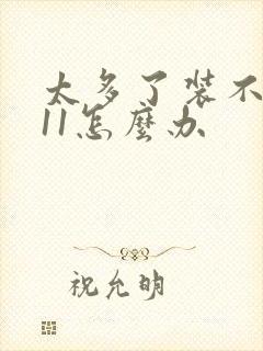 太多了装不下h11怎么办