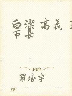 白洁 高义 王市长