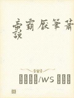 帝霸厌笔萧生小说