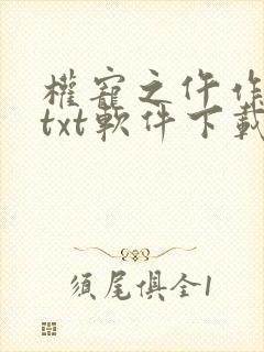 权宠之仵作医妃txt软件下载