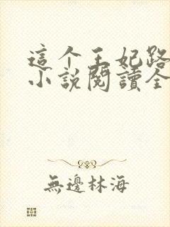 这个王妃路子野小说阅读全部