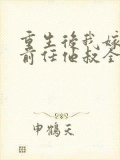 重生后我嫁给了前任他叔全文免费阅读封面