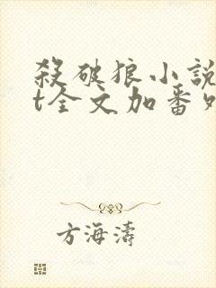 杀破狼小说txt全文加番外