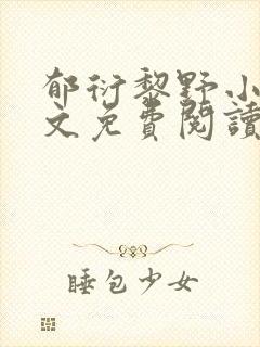 郁衍黎野小说全文免费阅读最新章节