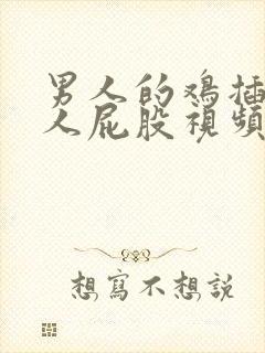 男人的鸡插入女人屁股视频