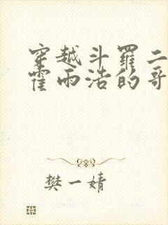 穿越斗罗二成为霍雨浩的哥哥