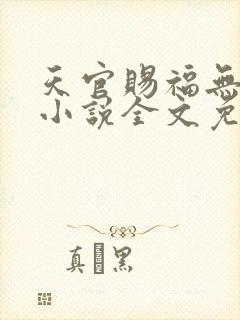 天官赐福无删减小说全文免费阅读无弹窗