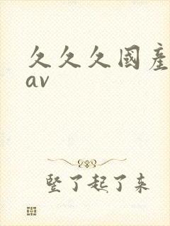 久久久国产一级av