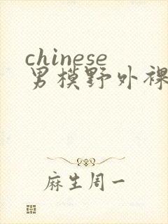 chinese男模野外裸体视频