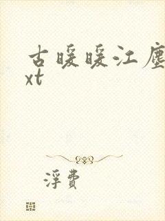 古暖暖江尘御txt