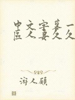 中文字幕一区二区人妻久久