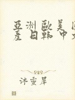 亚洲 欧美 国产 日韩 中文字幕封面