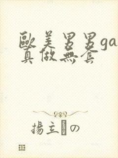 欧美男男gay真做无套