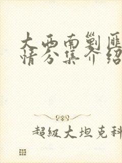 大西南剿匪记剧情分集介绍封面