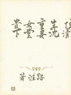 贵女重生 侯府下堂妻沈清辞