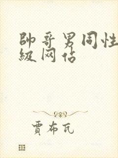 帅哥男同性恋三级网站封面