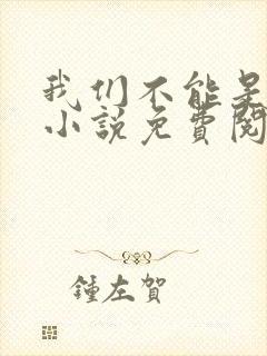 我们不能是朋友小说免费阅读