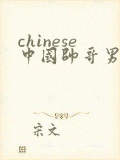 chinese中国帅哥男男gaygay网站