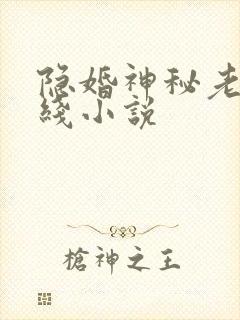 隐婚神秘老公在线小说