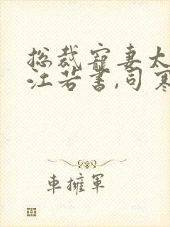 总裁宠妻太给力江若书,司寒骁