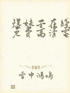 爆妹子在线观看免费高清电视剧