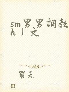 sm男男调教〈h丿文