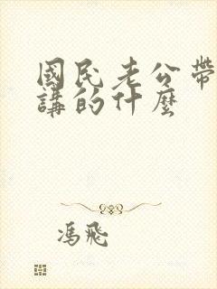 国民老公带回家讲的什么