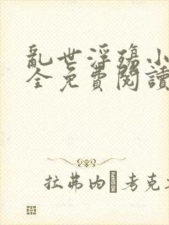 乱世浮殇小说大全免费阅读