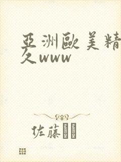 亚洲欧美精品久久www