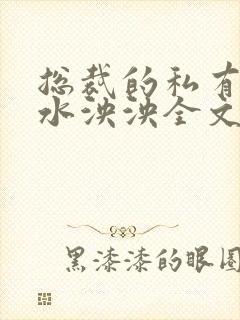 总裁的私有宝祸水泱泱全文阅读