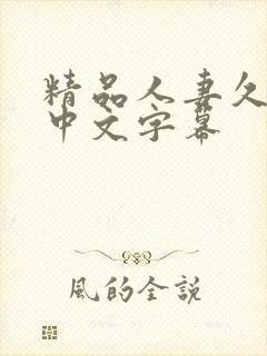 精品人妻久久久中文字幕