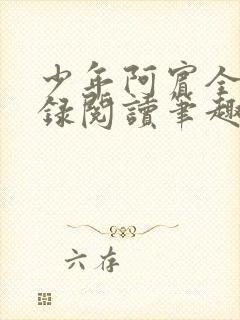 少年阿宾全文目录阅读笔趣阁