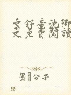 云舒意沈卿辞全文免费阅读无弹窗封面