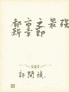 都市之最强狂兵新章节