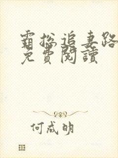 霸总追妻路漫漫免费阅读